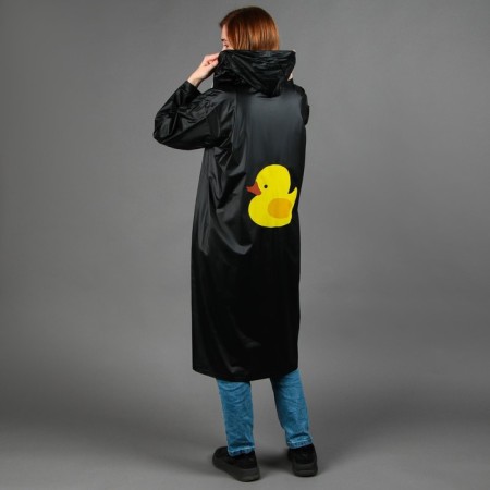 Raincoat adult cloak "Duck", size 42-48, black color-6