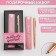 Gift set Pink Gold and leatherette case “Youth will forgive”