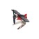 A toy on a car panel, a plane, a propeller spins from the sun, black
