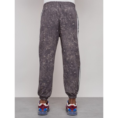 Joggers male, size 52, dark gray color-7