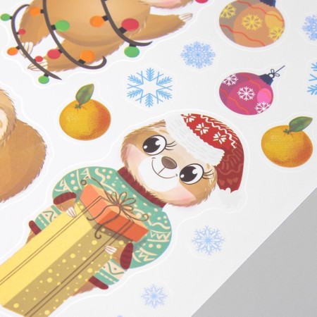 Interior color sticker "Lazy New Year" 30x40 cm-3