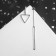 Earrings Metal "Geometry" Triangles, Color silver, 12 cm