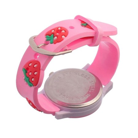 Watch of wrist-quartz children's "Strawberries", D-3 cm, strap 20 cm-1
