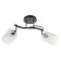 Economic chandelier "Virginia", 2x60W E27, chrome-black 38x18x34.5 cm