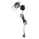 Bra with a switch on the wire "Anabel" E14 40W black 20x8x15cm