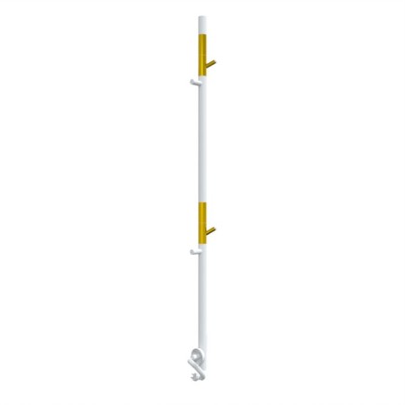 Towel Electric Laris Image, 150x1400 mm, 4 crossbars, univers., White-14