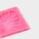 Mold Dolyana "Leaf. Tropics", silicone, 6.5 × 6.5 cm, pink color