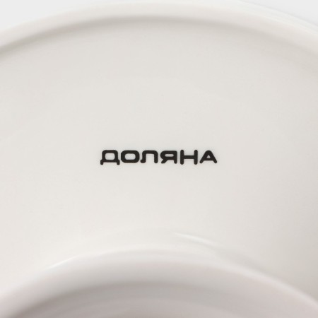 Cake for cakes and desserts Porcelain shares "Gloria", D = 16.5 cm, white color-4