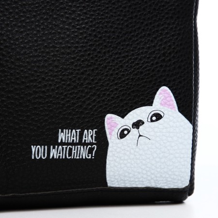 Bag over the shoulder Nazamok "What Are You Watching", 18x14x3 cm-2