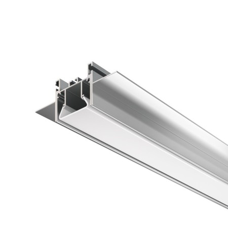 Aluminum profile for the stretch ceiling LED Strip Alm014S-2M, 200x7.22x3.42 cm, silver color