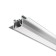 Aluminum profile for the stretch ceiling LED Strip Alm014S-2M, 200x7.22x3.42 cm, silver color