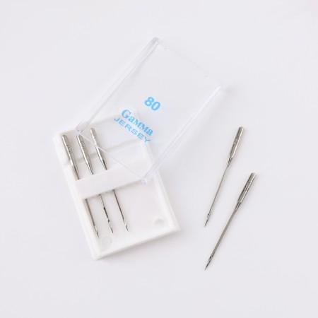 Needles for household sewing machines, for knitwear, No. 80/12, 5 pcs, NT-1