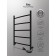 Electric towel Indigo ARC, 600x500 mm, hidden installation, black