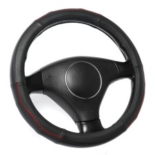 Torso steering wheel, genuine leather, size 38 cm, perforated insert, black