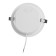 The built -in LED LED "downslate" 18W, 6500K, 1710 lm, 220V, 176x28 mm, circle 105329