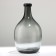 Vase for flowers bottle "Surmna" from transparent gray glass 29 x 16 x 16 cm