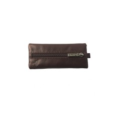 Key of zipper, length 15 cm, brown color