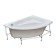 The frame for the asymmetric bath Santek "Goa" 150x100 cm