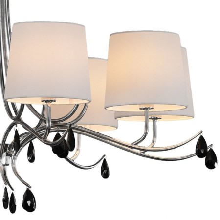 Suspended chandelier Mantra Andrea, E14, 8x20W, 635 mm, chromium color-1