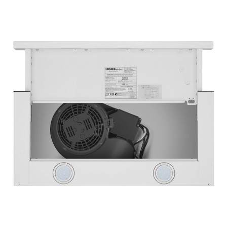 Kitchen hood Homsair Flat 60 Glass, 20 m2, 2 modes, white-5