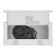Kitchen hood Homsair Flat 60 Glass, 20 m2, 2 modes, white
