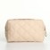 Lightning cosmetic bag, beige color