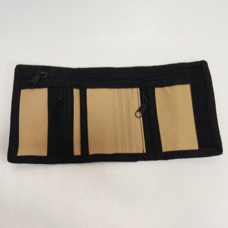 Wallet Beige Oxford, "Cat Hang"-1