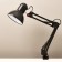HELP lamp E27, on the clamp (220V) Black h = 55 cm (811) Risalux