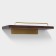 Shelf wall stall Stölz Hölzern Premiere 40 cm, walnut wood, aluminum
