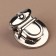 Bag Fraille, 3.8 × 3.8 cm, silver color