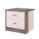 Bedside table "Nicole", 466 × 420 × 416 mm, 2 boxes, color ash shimo light / dark