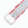 The collar is wide with bones, reflective, 66 x 3.5 cm, Osh 48-58 cm, red