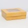 The box is folding, the lid is, with a window, craft, 15 x 15 x 5 cm