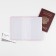 Pink marble passport cover, artificial leather