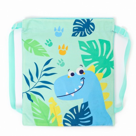 Children's Bag "Dino", 35 × 30 cm, turquoise color-1
