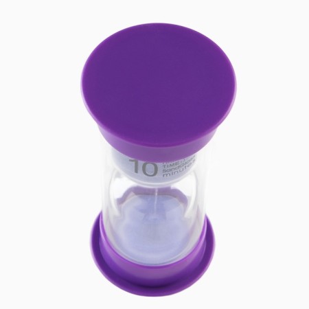 Happy Time sand clock, 10 minutes, 12 x 5.5 cm, lilac-1