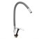 Kitchen mixer Zein Z2115, single -leaf, flexible surge, cartridge 40 mm, gray/chromium