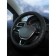 Braids on steering wheel of perforated skin AIRLINE, 37-39 cm, black color