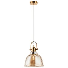 Suspension lamp Bell 1xe27 40W, size 20x20x25.5-150 cm, bronze color