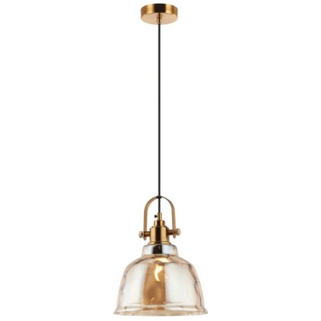 Suspension lamp Bell 1xe27 40W, size 20x20x25.5-150 cm, bronze color