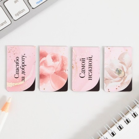A set of magnetic bookmarks 4 pieces on the substrate "Favorite educator"-3