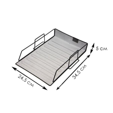 Paper tray horizontal, black mesh-2