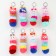 Soft toy "caterpillar" on a key fob, 12 cm, color mix