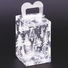 New Year. Box gift New Year's folding PVC 
