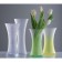 Vase for flowers, yellow color, 34 cm