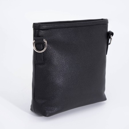 Bag Cross-Bodi with a zipper, black color-1