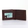 Male purse without fastening, brown color