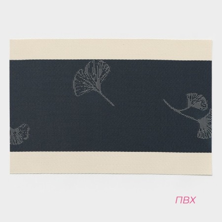 Set of serving napkins on the table "Lilly", 4 pcs, 45 × 30 cm, blue color-1