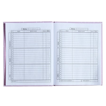 Universal Diary Grade 1-11, 48 sheets "kitten and mouse", solid cover, pancake embossing, UV-lame, matte lamination-7