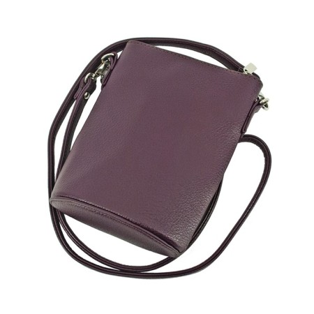 Female bag, artificial leather, purple 14x7x20 cm-2